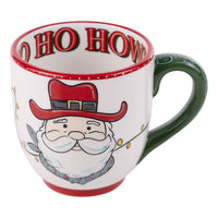 Ho Ho Howdy Santa Mug