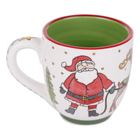 Santa Sleigh Scene Mug