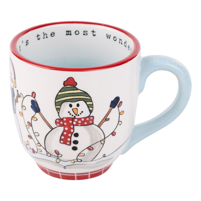 Most Wonderful Time of Year Snowman Mug