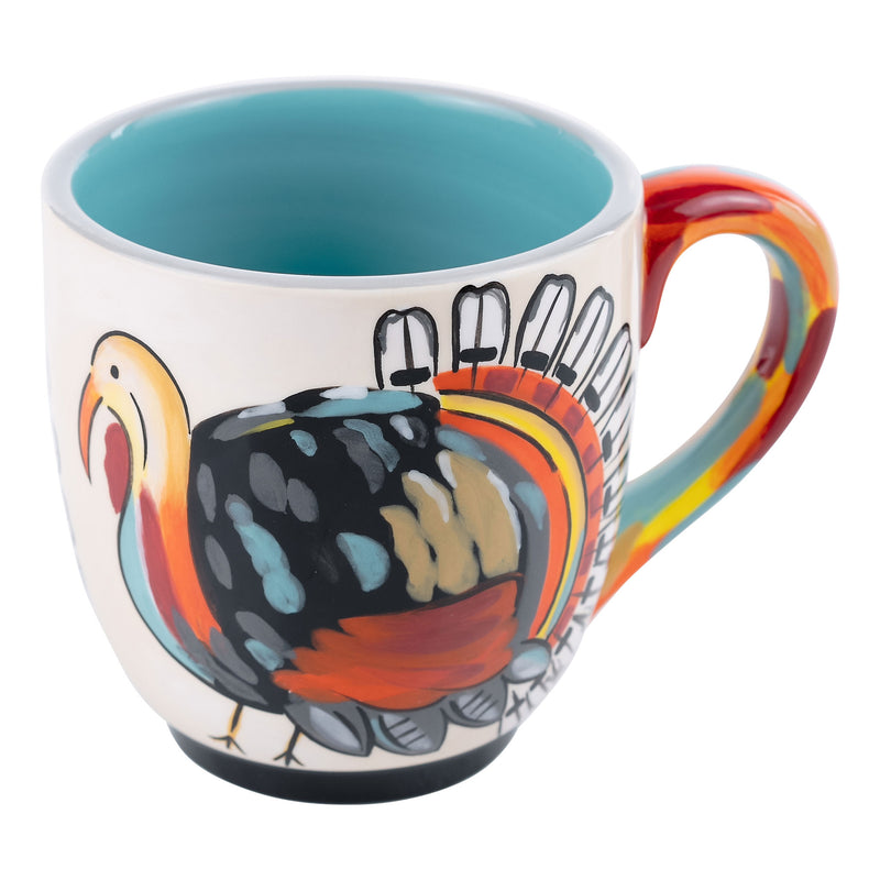 Colorful Turkey Feathers Mug