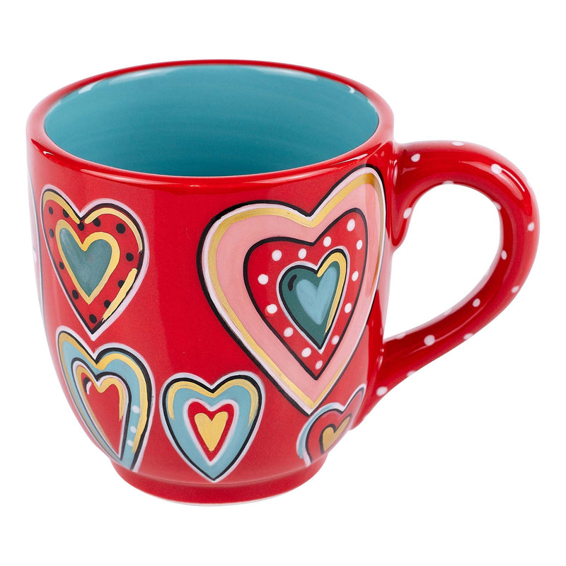 All Over Hearts Mug