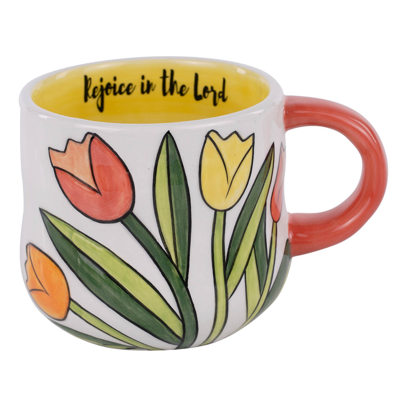 Rejoice In The Lord Tulips Mug