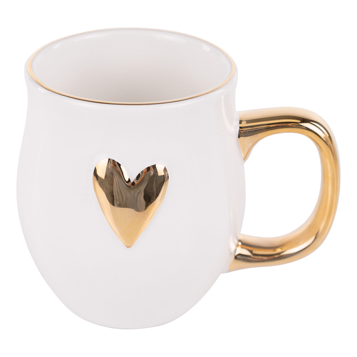 Gold Heart Mug