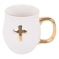 Gold Cross Mug