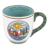 Say Yes to New Adventures Camper Mug