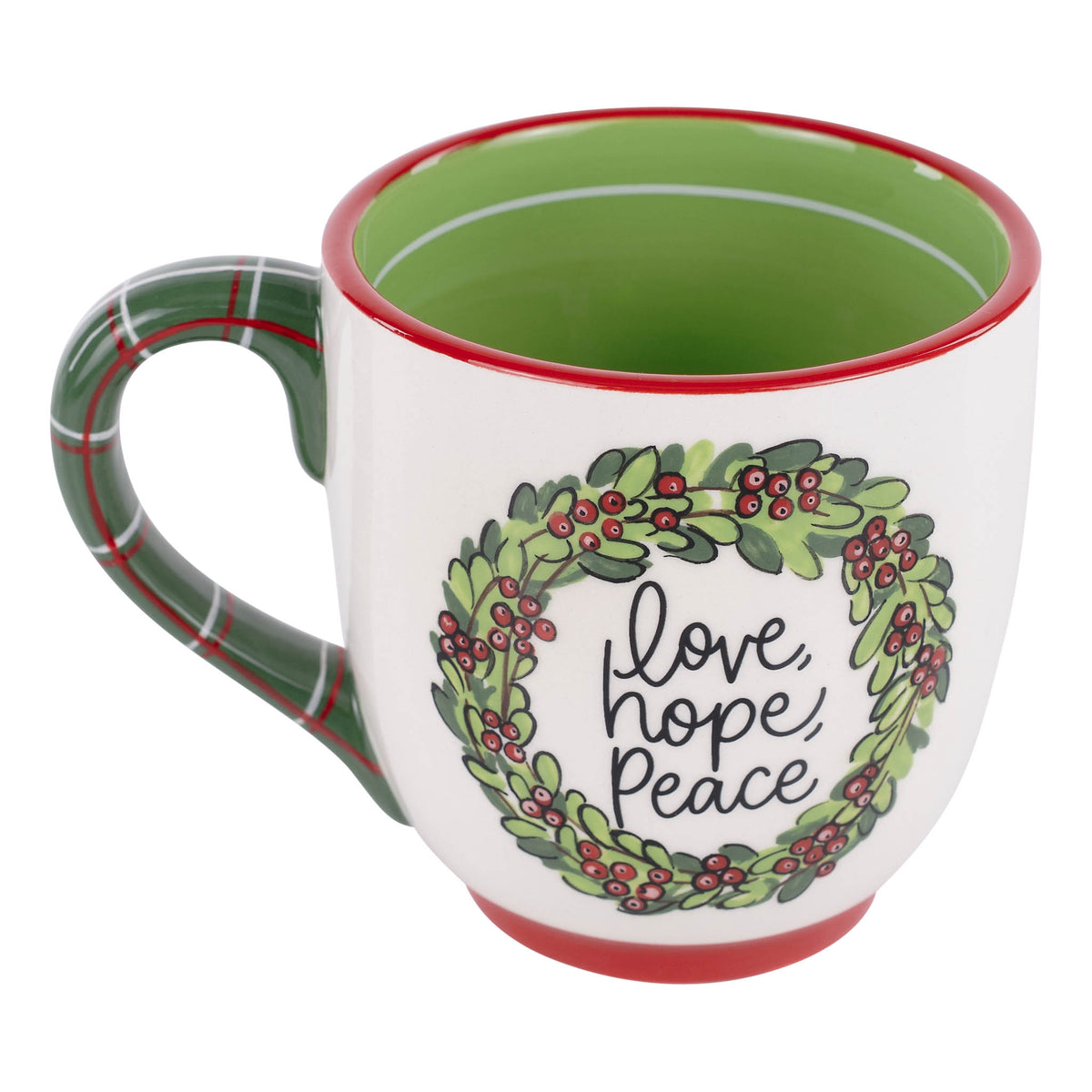 Love, Hope, Peace Red Bird Mug