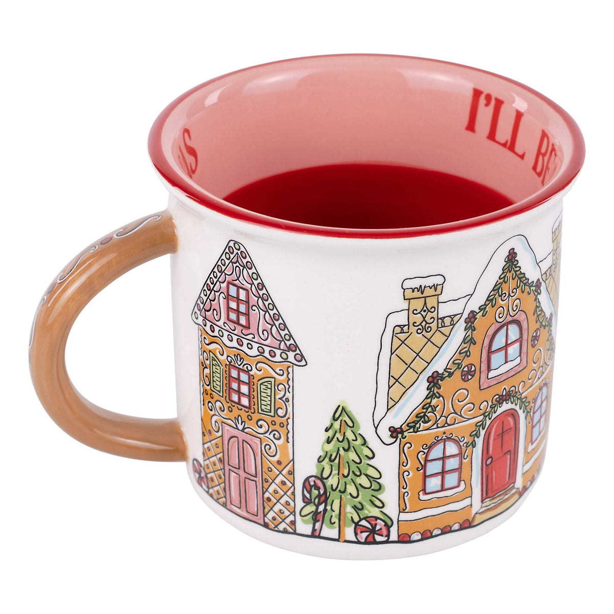 Home for Christmas Gingerbread Campfire Mug