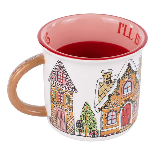 Home for Christmas Gingerbread Campfire Mug
