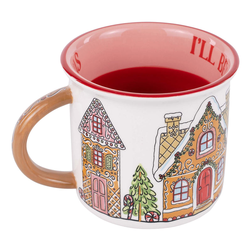 Home for Christmas Gingerbread Campfire Mug