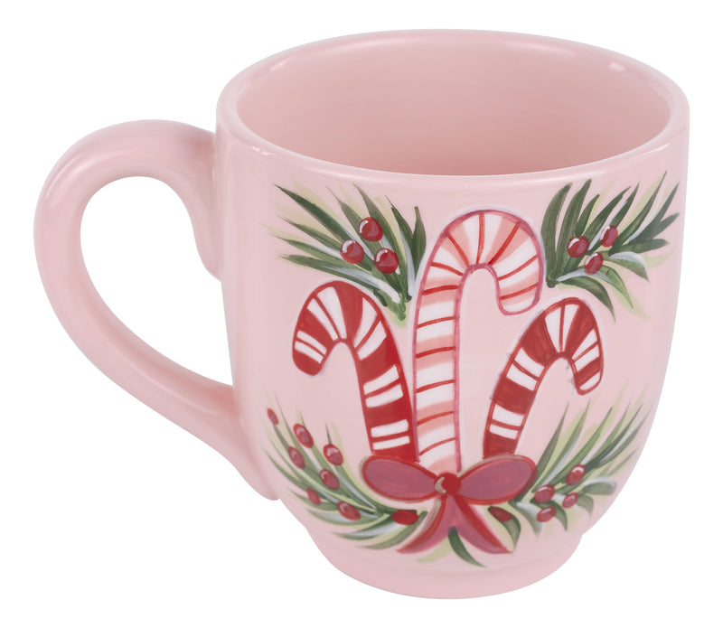 Candy Canes and Holly Mug