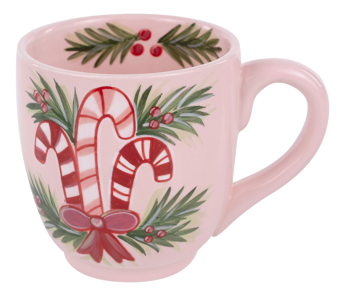 Candy Canes and Holly Mug