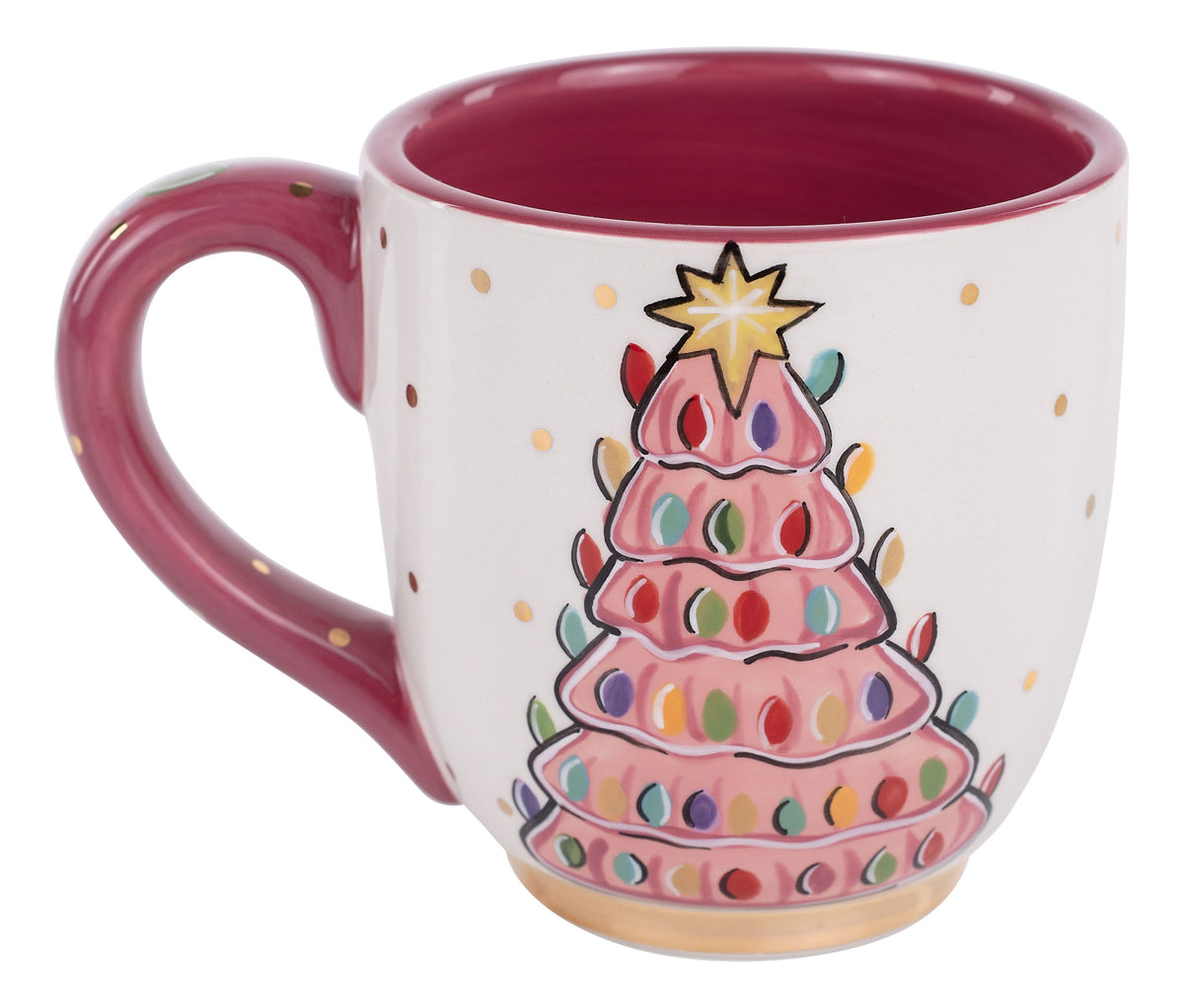 Vintage Pink Tree Mug