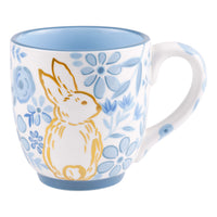 Blue Blossom Bunny Mug