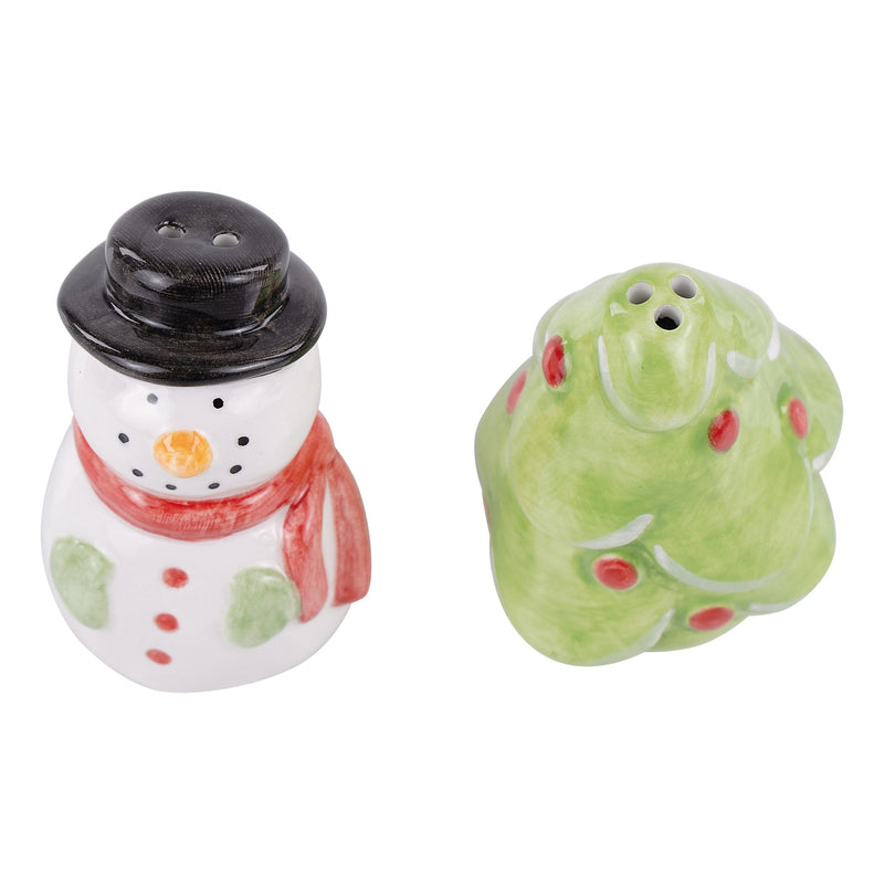 Snowman/Christmas Tree Salt & Pepper Set