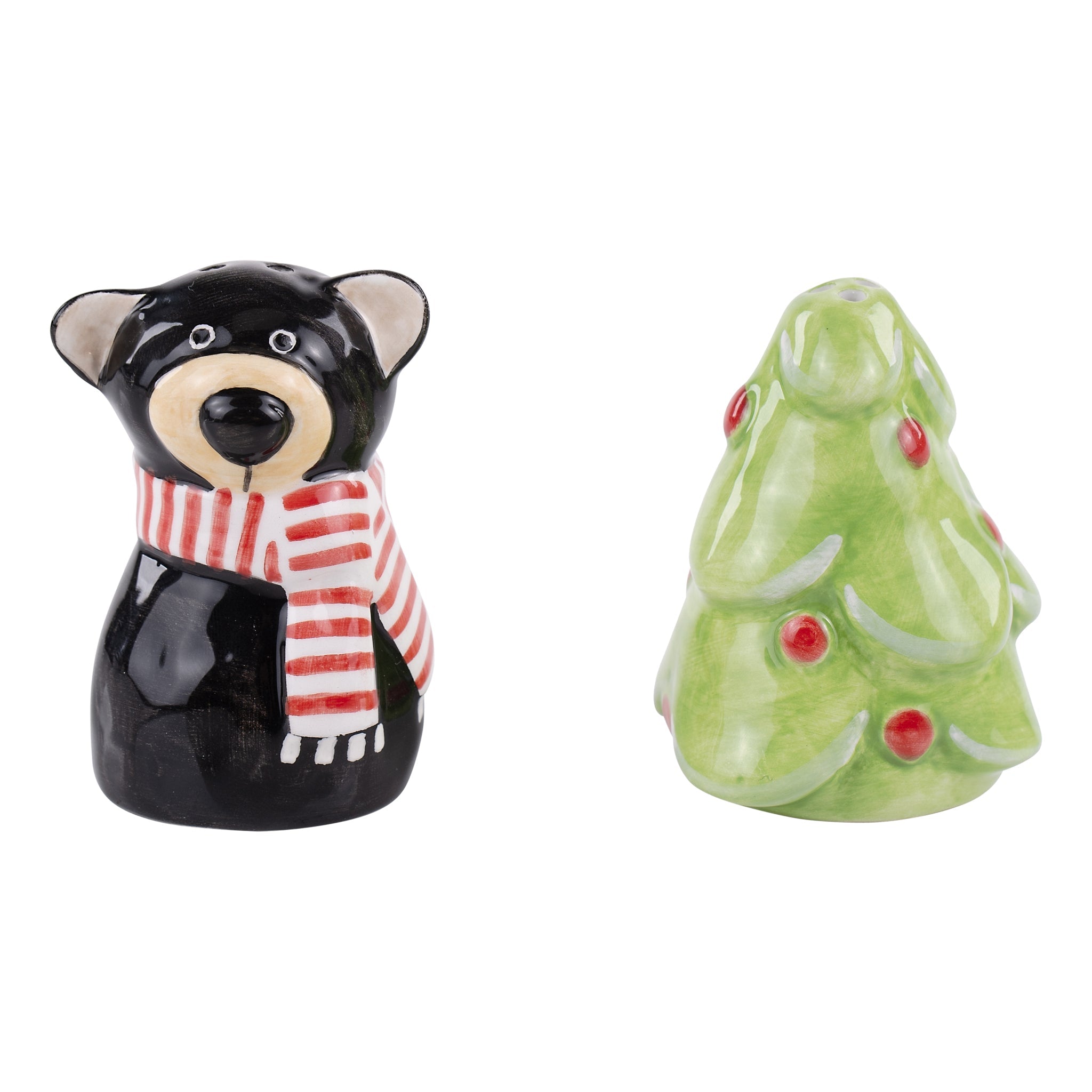 Get Holiday Ready With A Black Bear & Christmas Tree Salt & Pepper