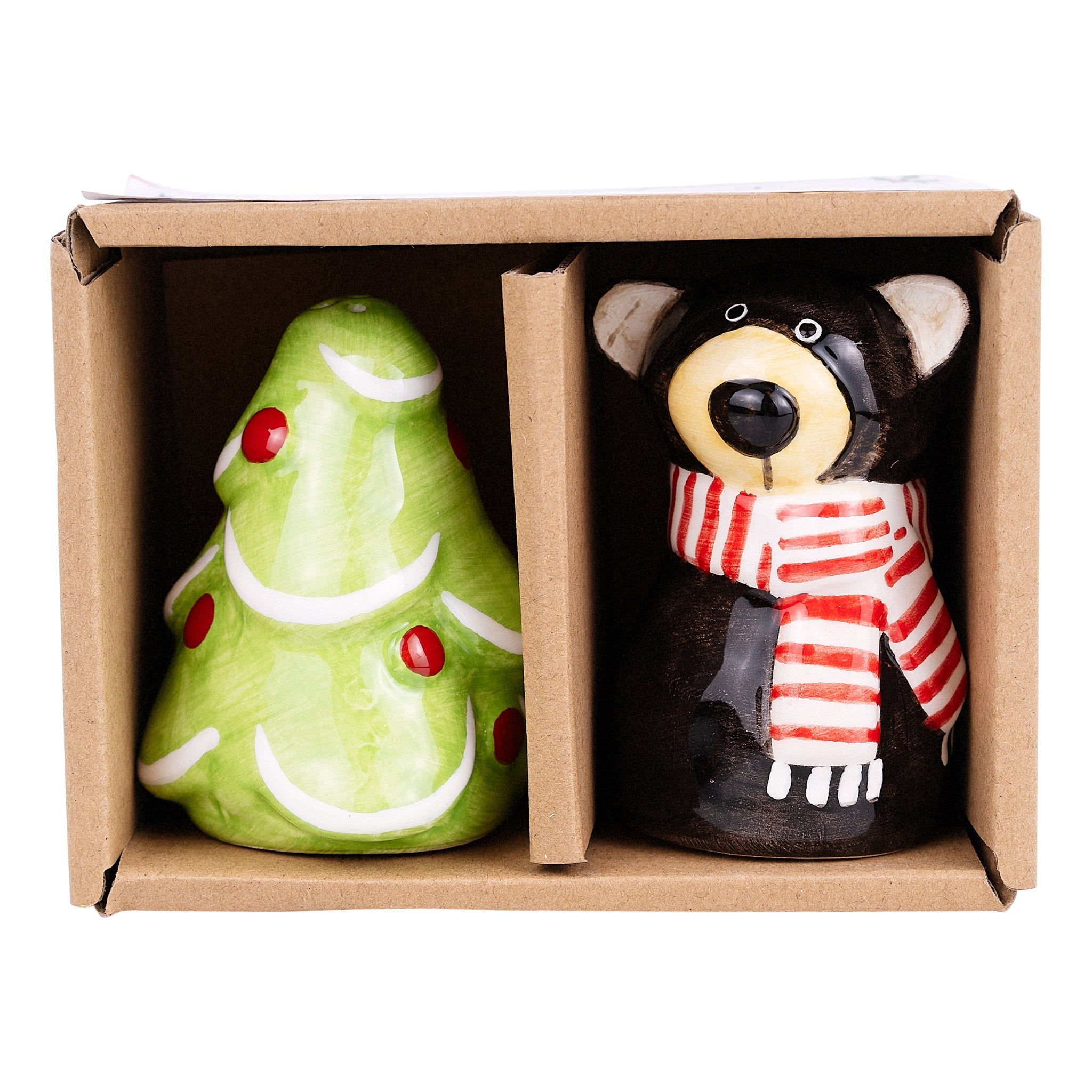 Get Holiday Ready With A Black Bear & Christmas Tree Salt & Pepper