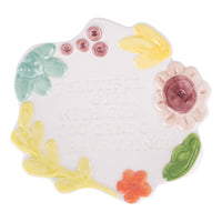 Beautiful Girl Flower Trinket Tray