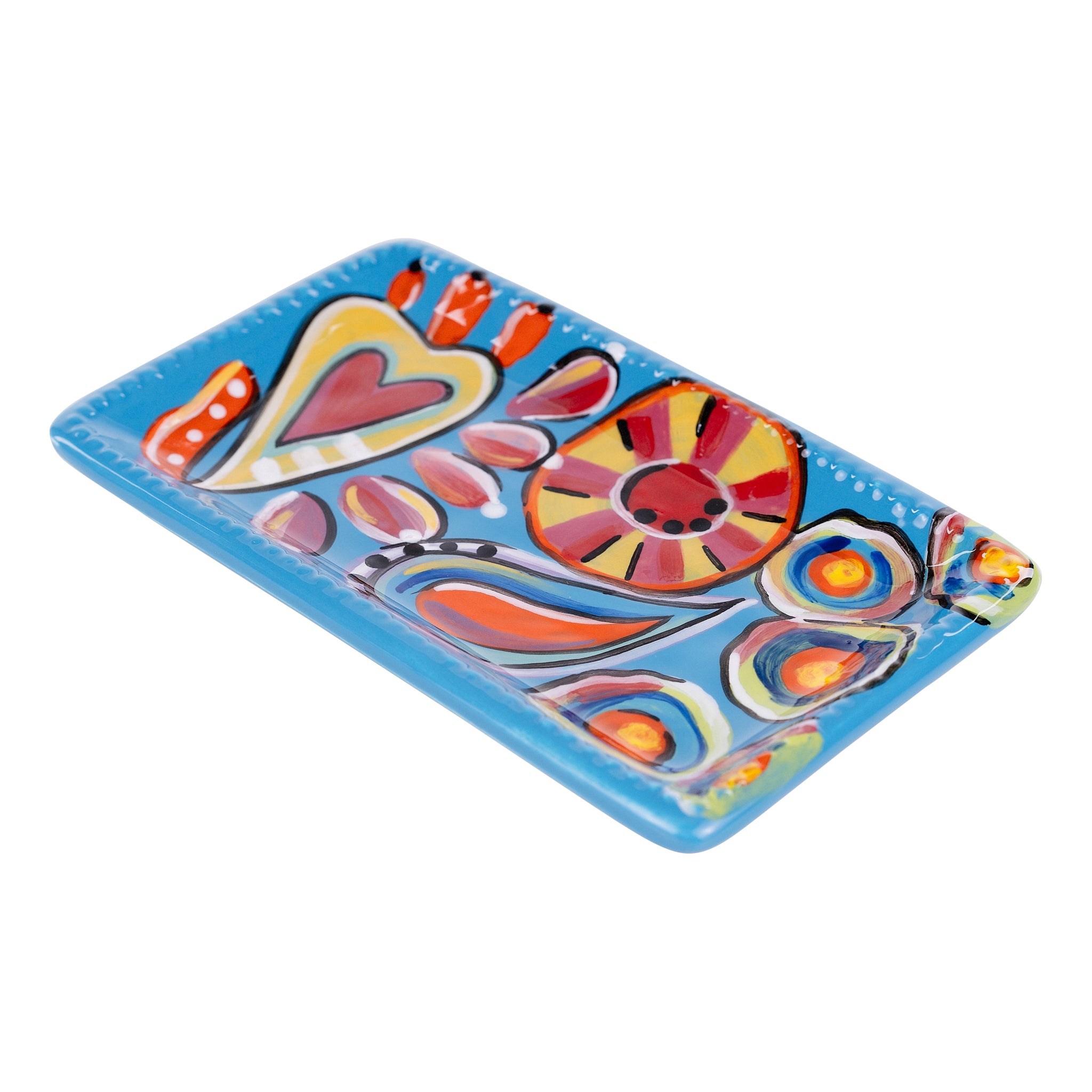 Bright Colorful Blue Trinket Tray – GLORY HAUS