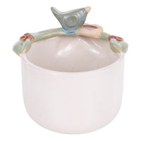 Blue Bird Flower Pot