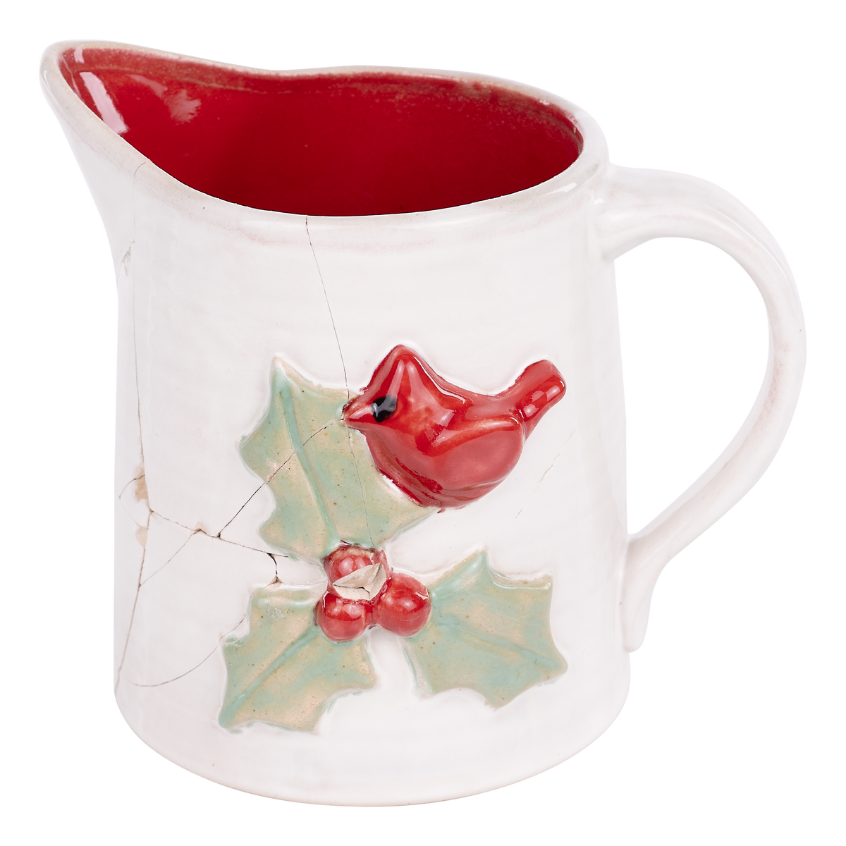 Cardinal Holly Pitcher