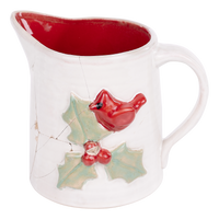 Cardinal Holly Pitcher