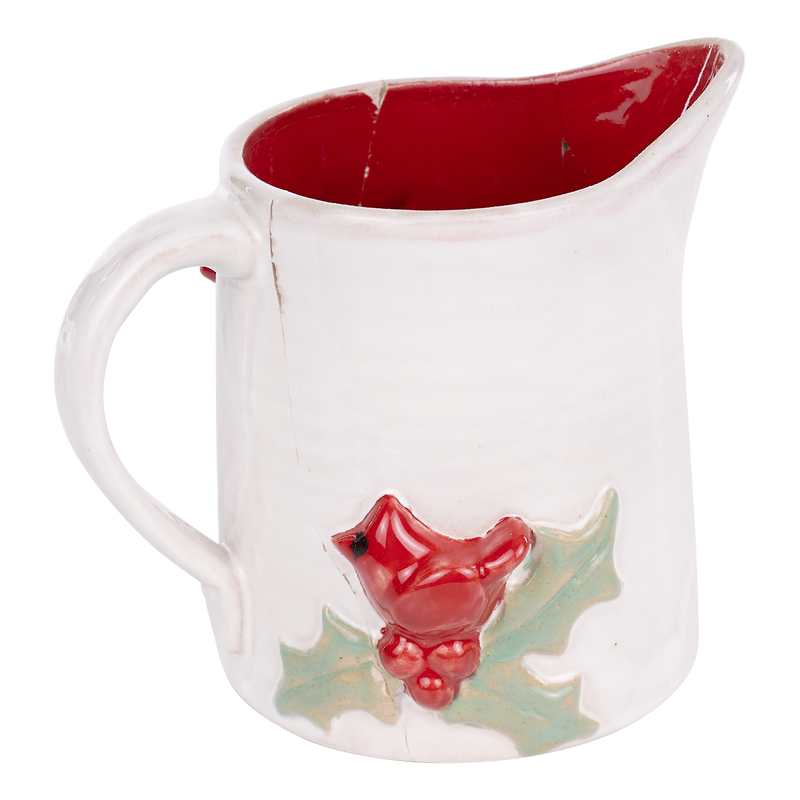 Cardinal Holly Pitcher