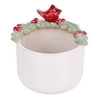 Cardinal Holly Flower Pot