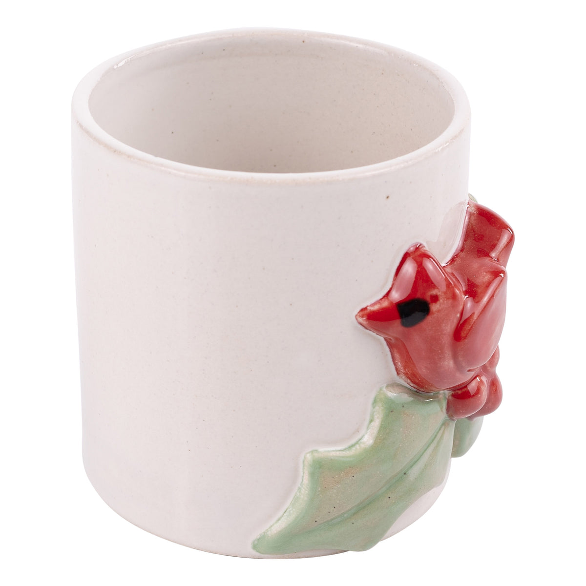 Cardinal Holly Vase