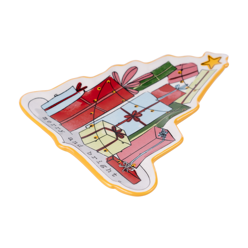 Merry and Bright Presents Trinket Tray