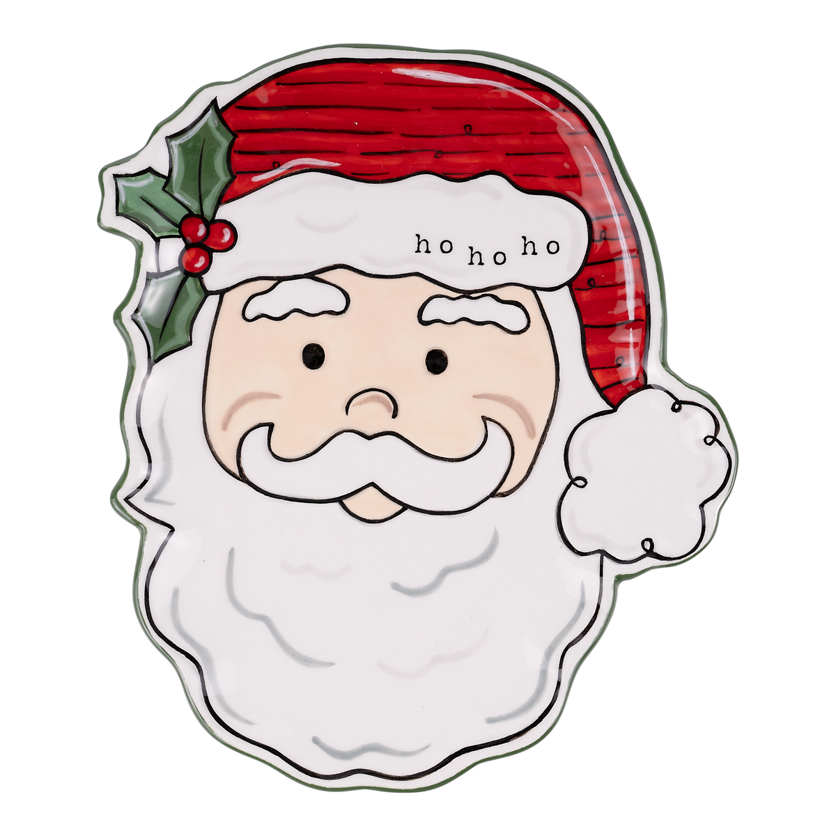 Classic Santa Ho Ho Ho Trinket Tray