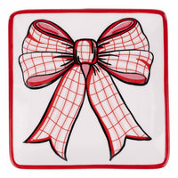 Red/Pink Bow Trinket Tray