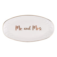 Mr. and Mrs. Oval Trinket Tray