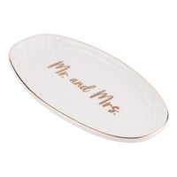 Mr. and Mrs. Oval Trinket Tray