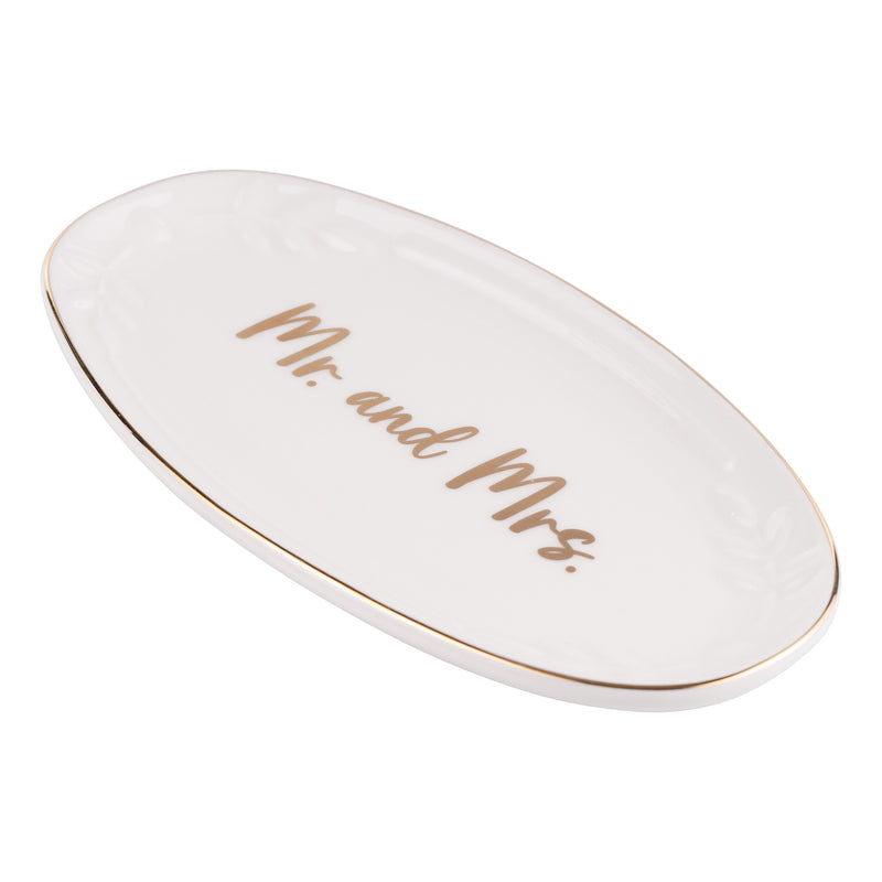 Mr. and Mrs. Oval Trinket Tray
