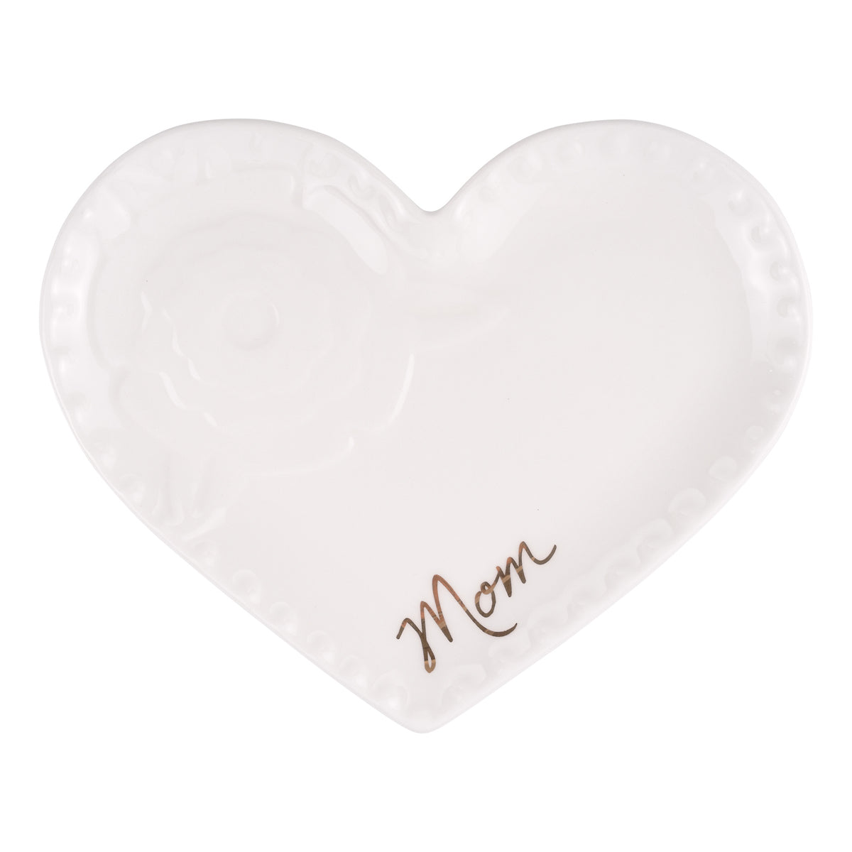 Mom Flower Heart Trinket Tray