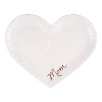Mom Flower Heart Trinket Tray