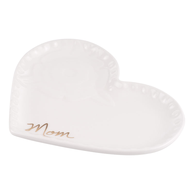 Mom Flower Heart Trinket Tray