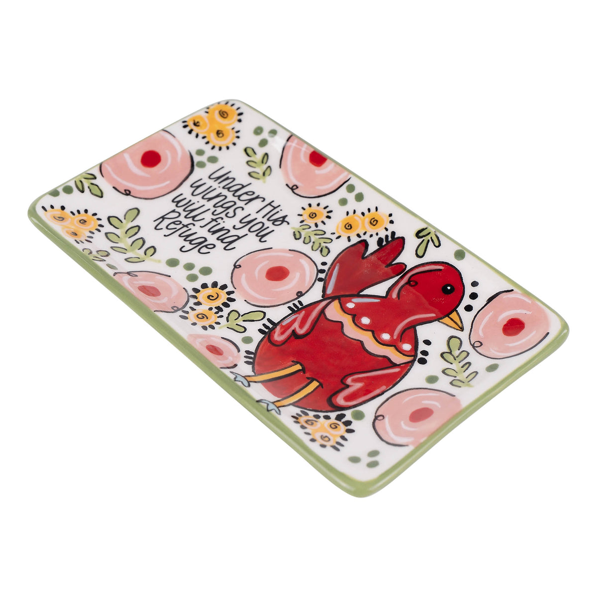 Find Refuge Red Bird Trinket Tray