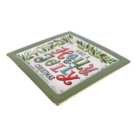 Holly Jolly Christmas Wreath Trinket Tray
