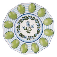 Forget Me Not Egg Plate
