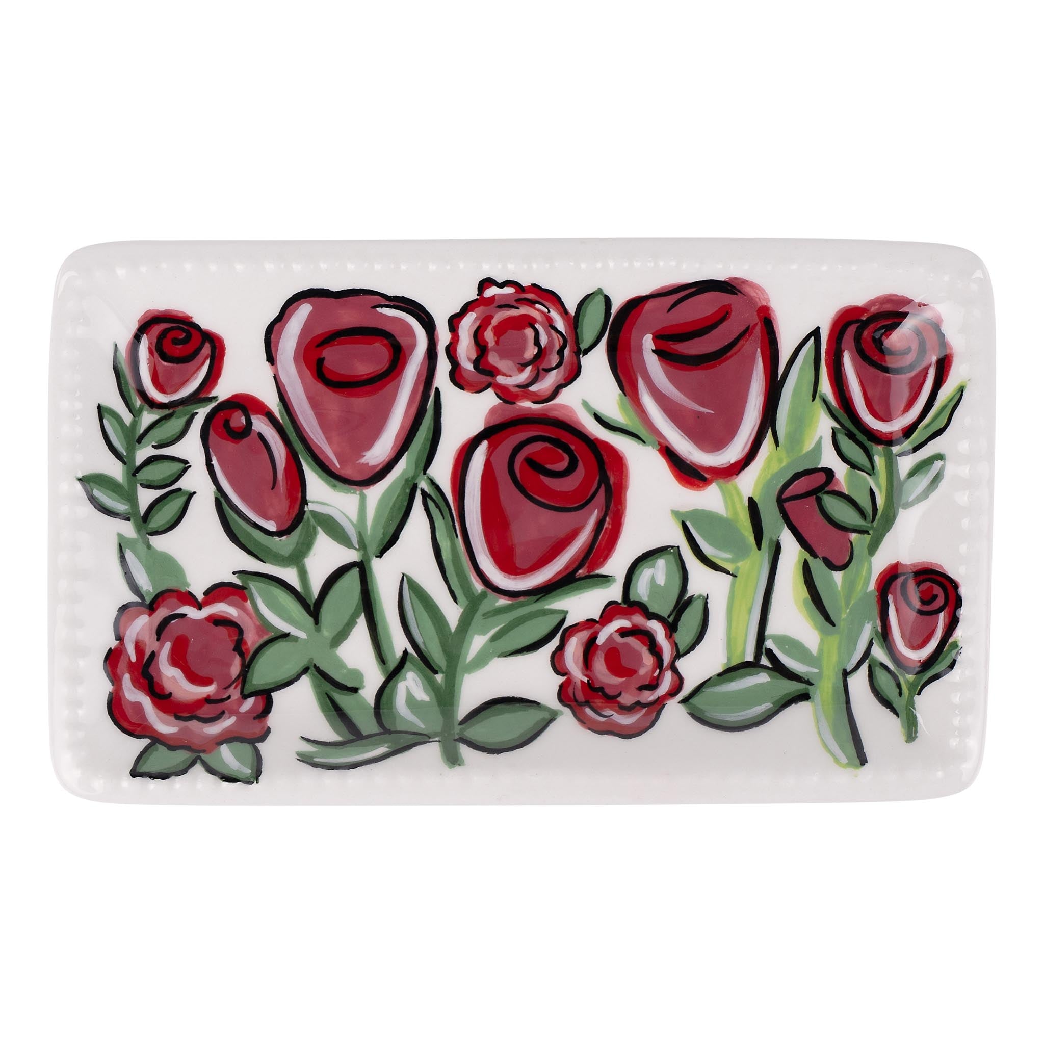 Add Floral Elegance with a Rose Garden Trinket Tray – GLORY HAUS