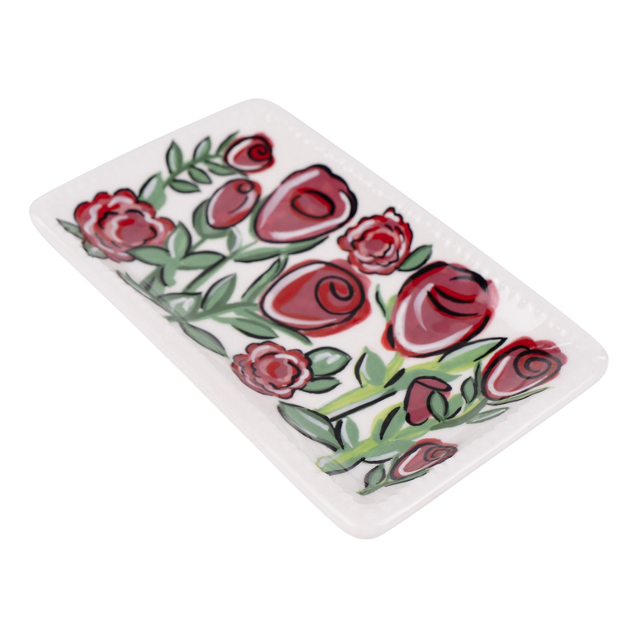 Add Floral Elegance with a Rose Garden Trinket Tray – GLORY HAUS