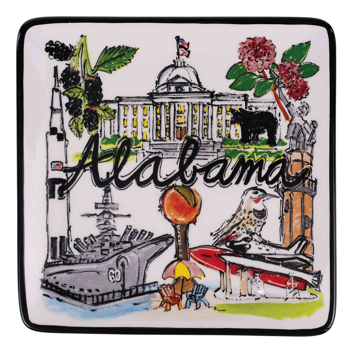 State of Alabama Icon Trinket Tray