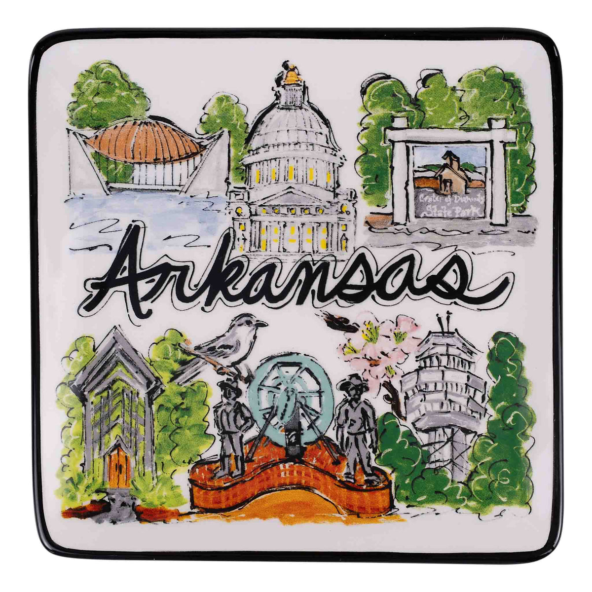 State of Arkansas Icon Trinket Tray