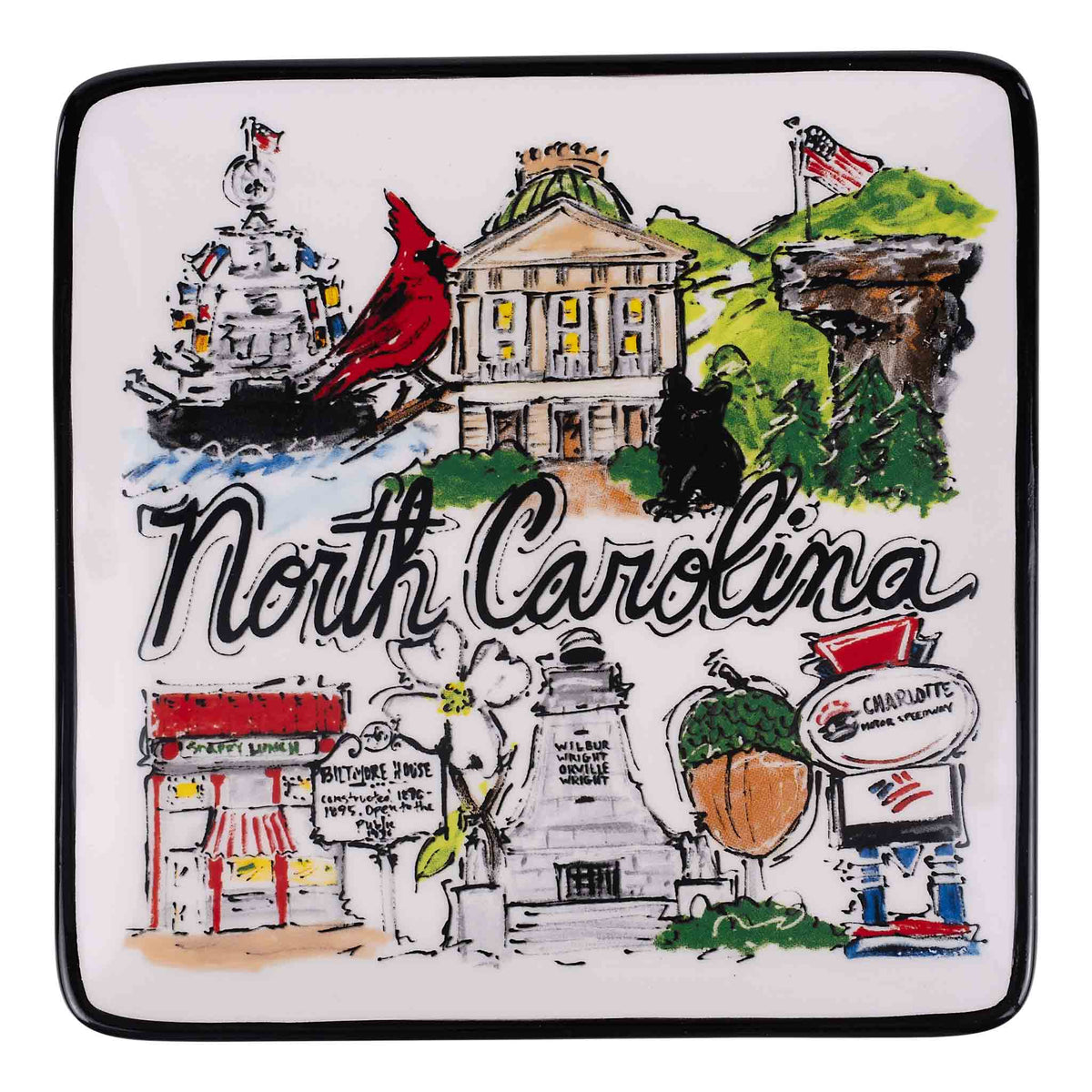 State of North Carolina Icon Trinket Tray