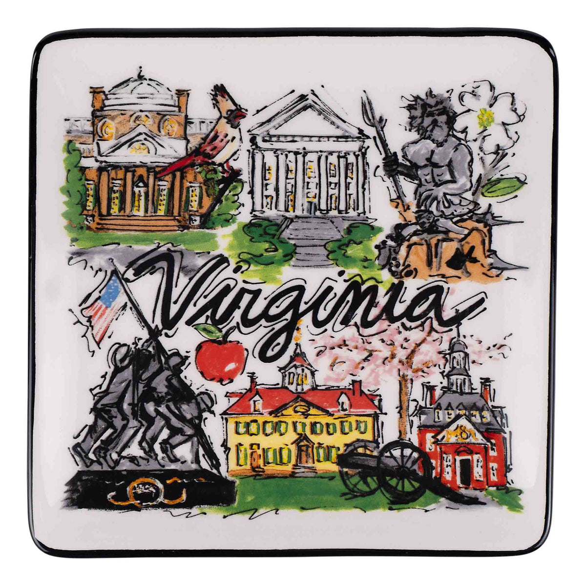 State of Virginia Icon Trinket Tray