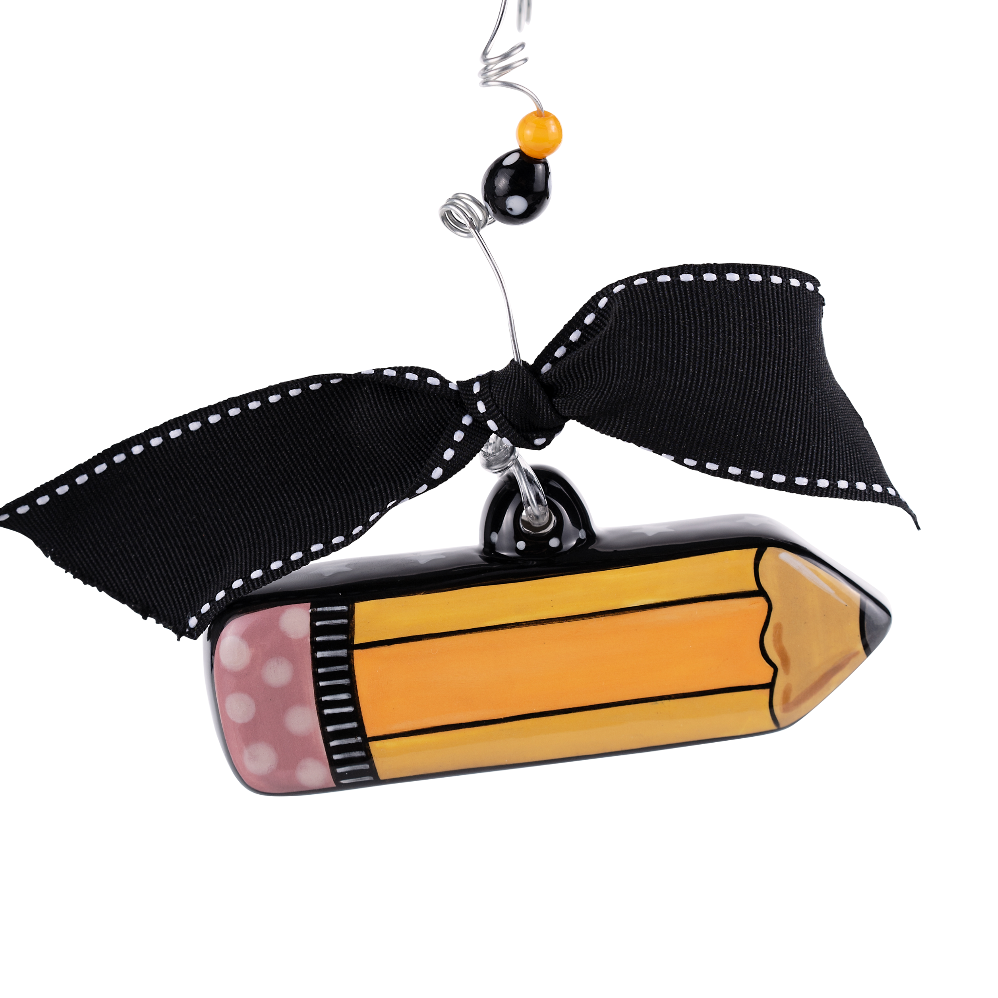 Glory Haus Puff Ceramic Ornament Teacher Pencil