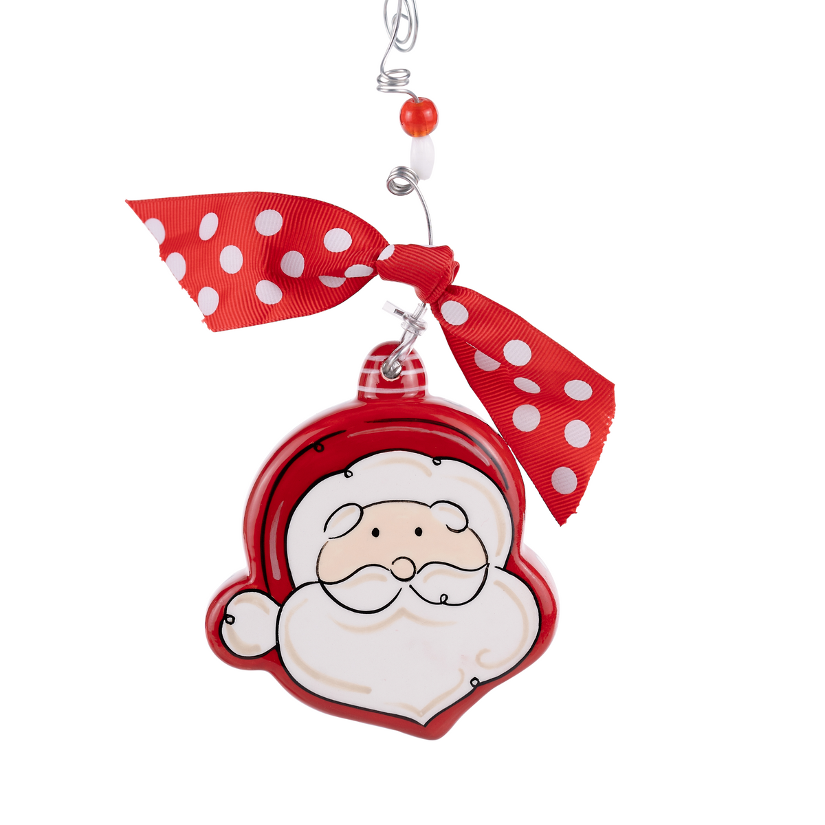 Santa Shaped Puff Ornamet