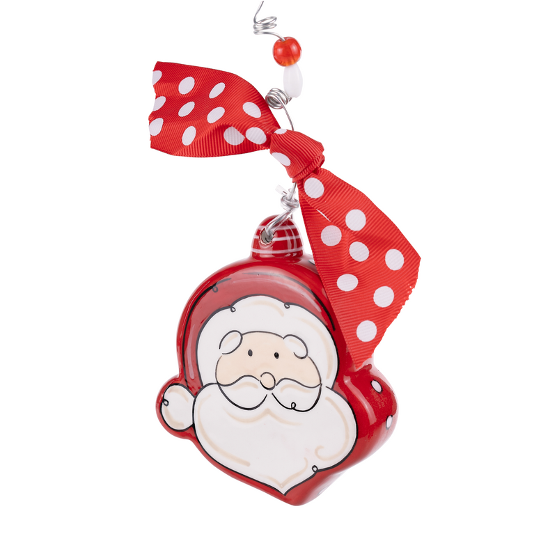 Santa Shaped Puff Ornamet