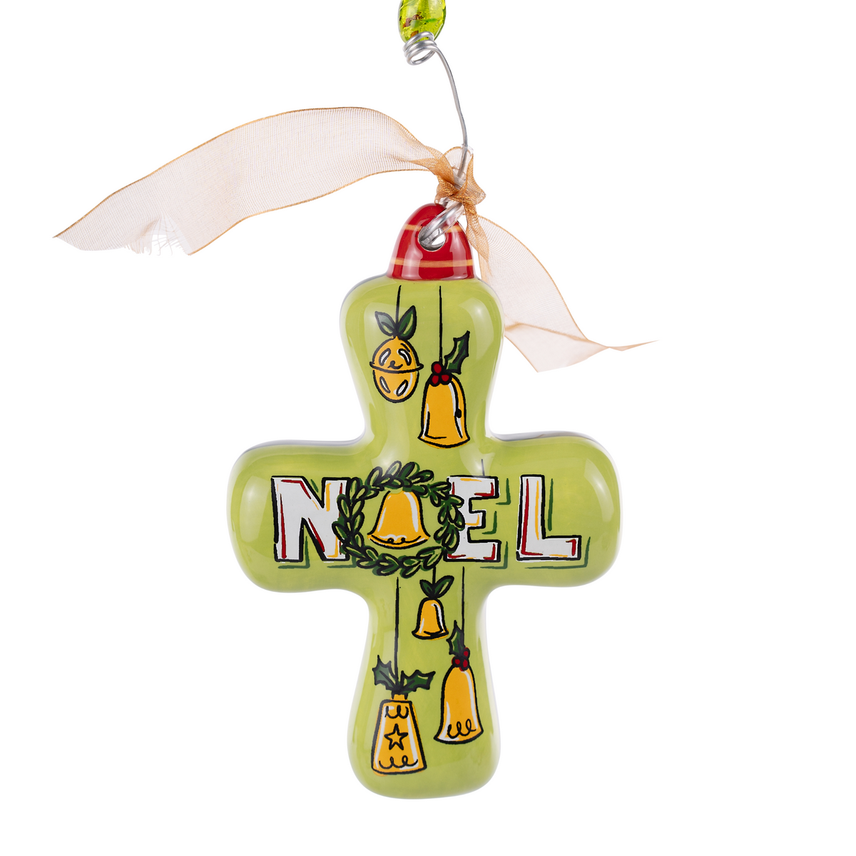 Noel Cross Puff Ornament